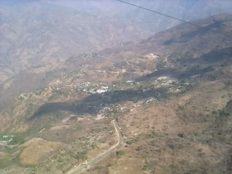 El Carrizal vista desde la avioneta 