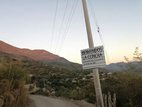 La entrada a la comunidad La Concha