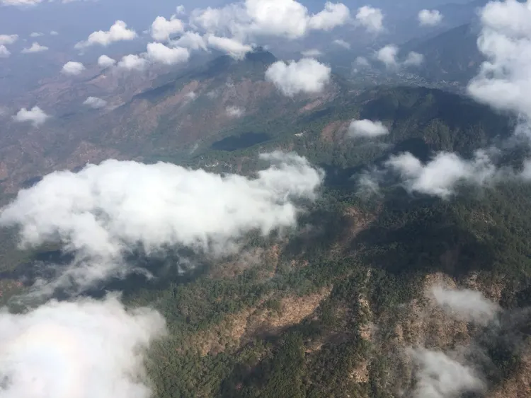 Vista desde la avioneta 