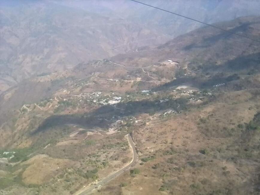 El Carrizal vista desde la avioneta